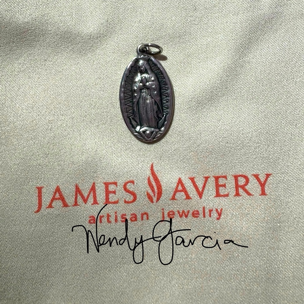 SOLD James Avery Silver Virgen of Guadalupe Pendant